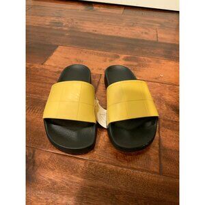 Adidas + Raf Simons Yellow Checkerboard Sandals Size 6 (US) 36 (EU)